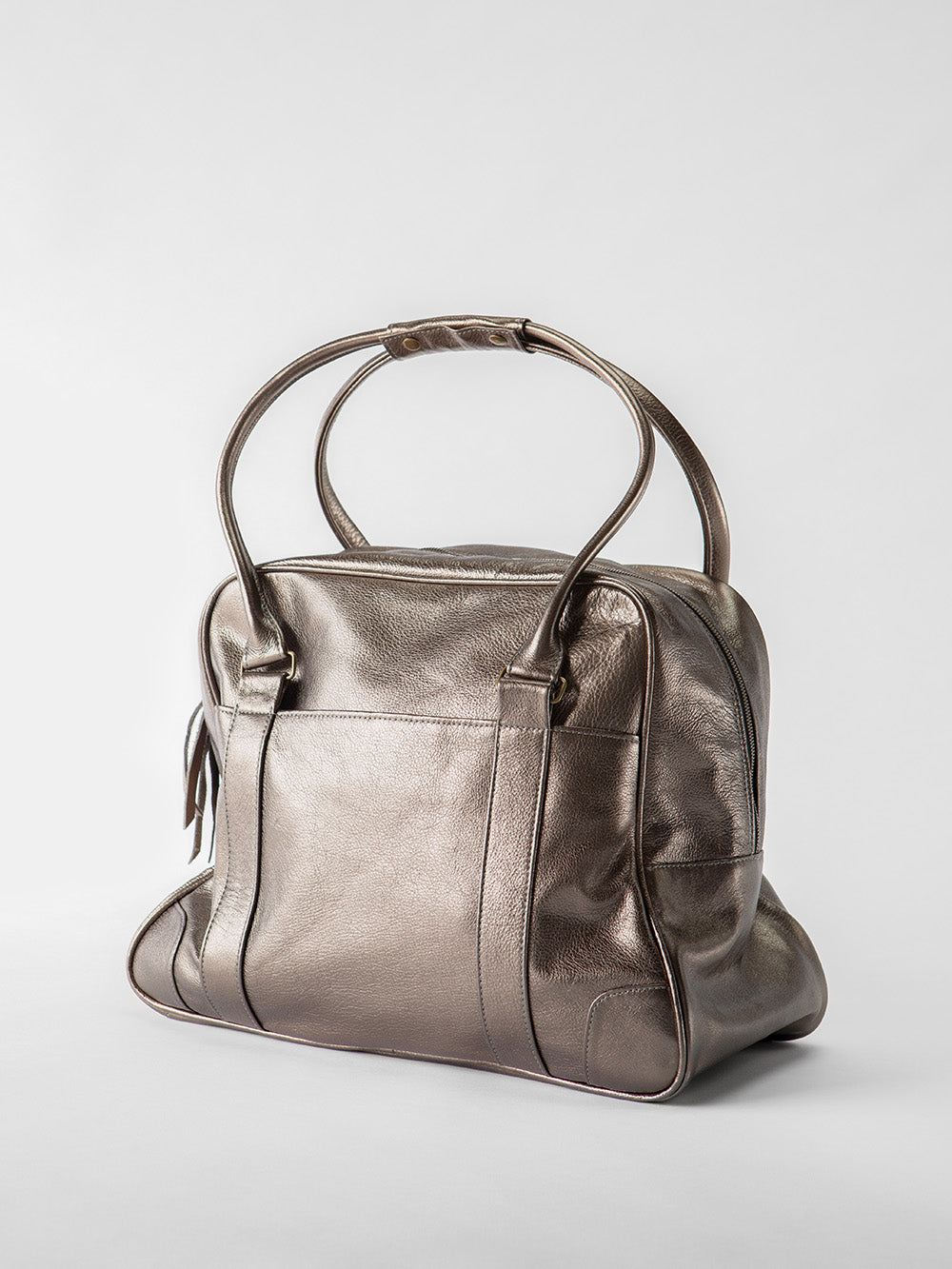 Metallic weekender bag hot sale