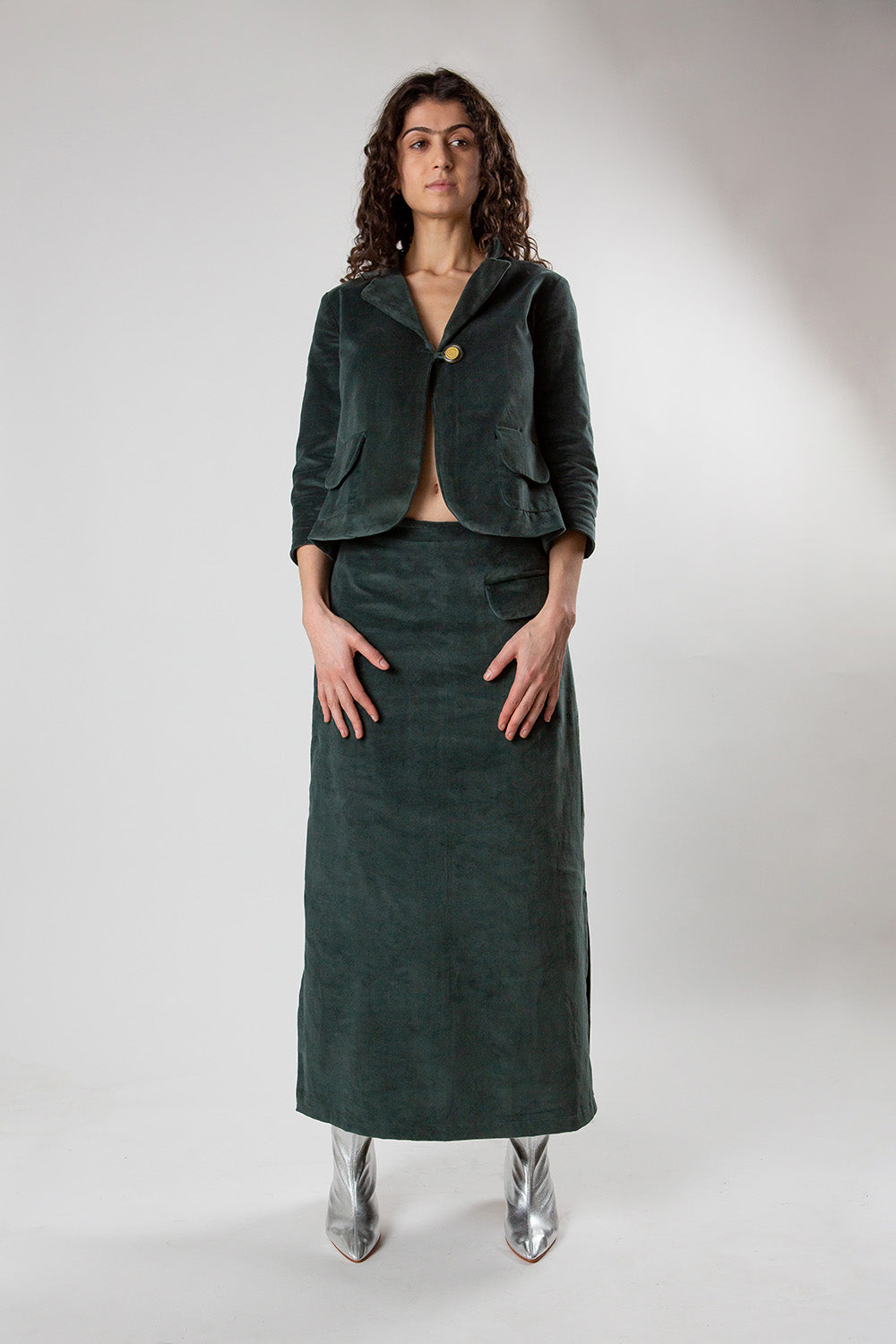 Cotton 2025 velvet skirt