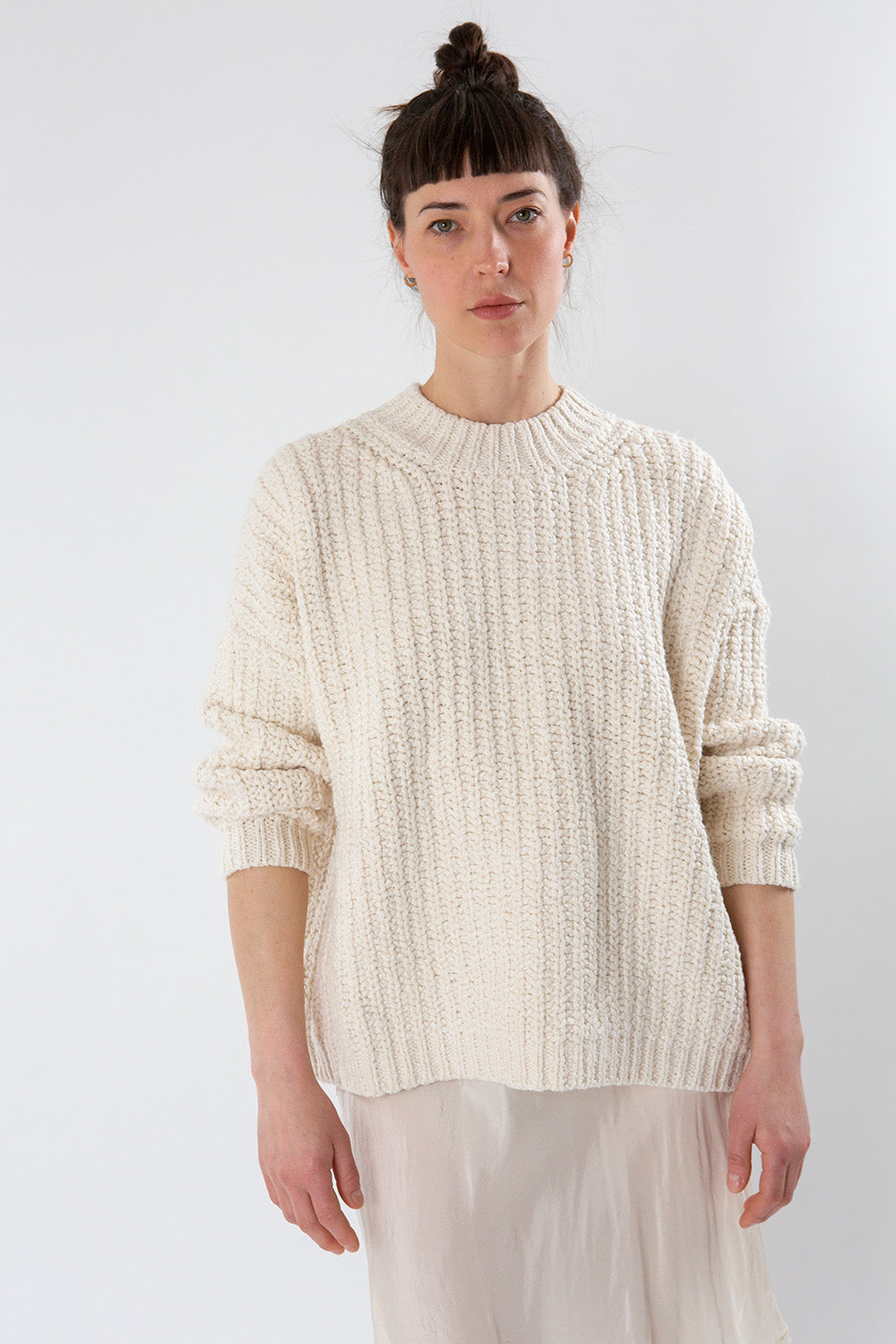 Lauren Manoogian Shaker Pullover In Natural