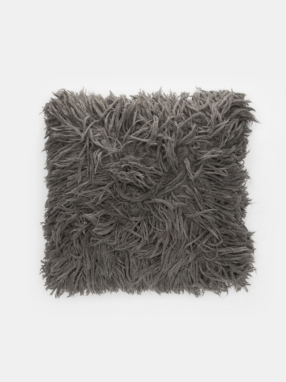 Gray 2024 shag pillow