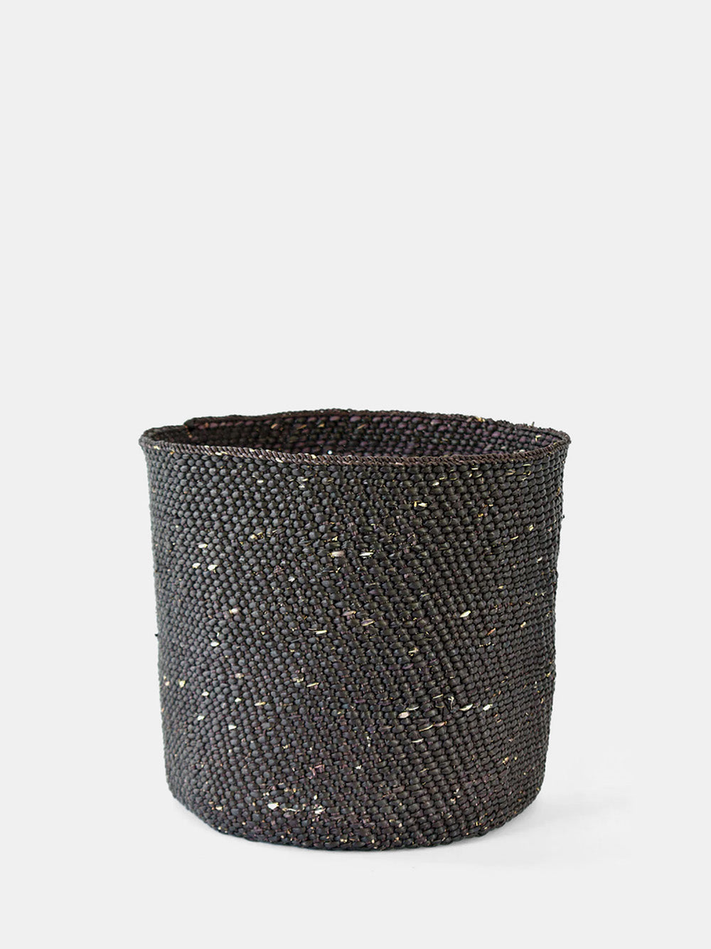 Tanzania Large Hand Woven newest Black Milulu Grass Iringa Basket