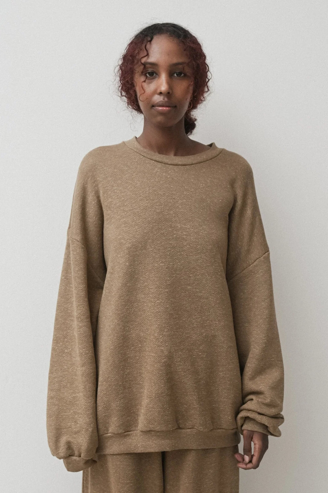 Baserange Rim Sweatshirt In Stome Green