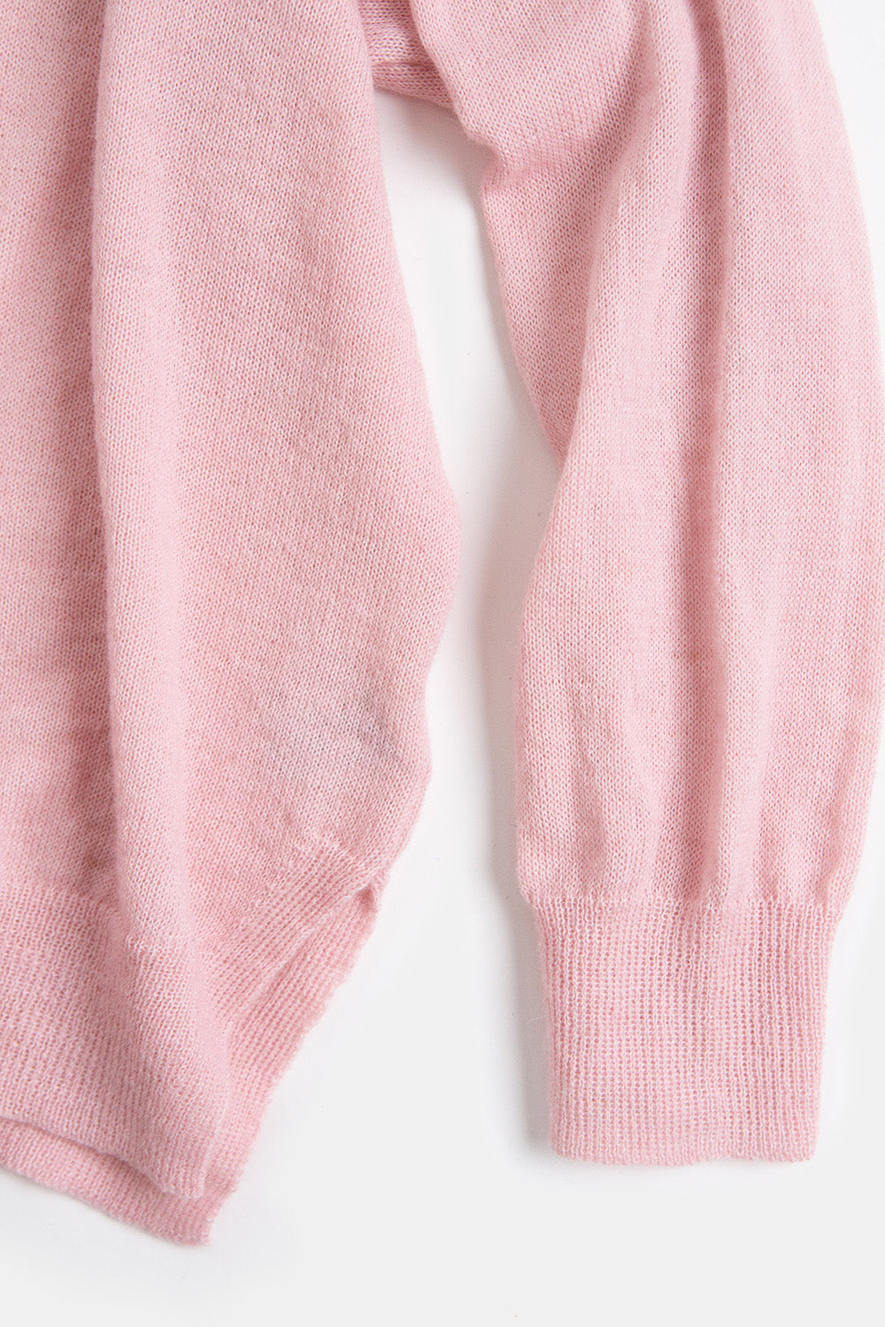 Anna Alpaca V Neck Pullover In Rose Quartz