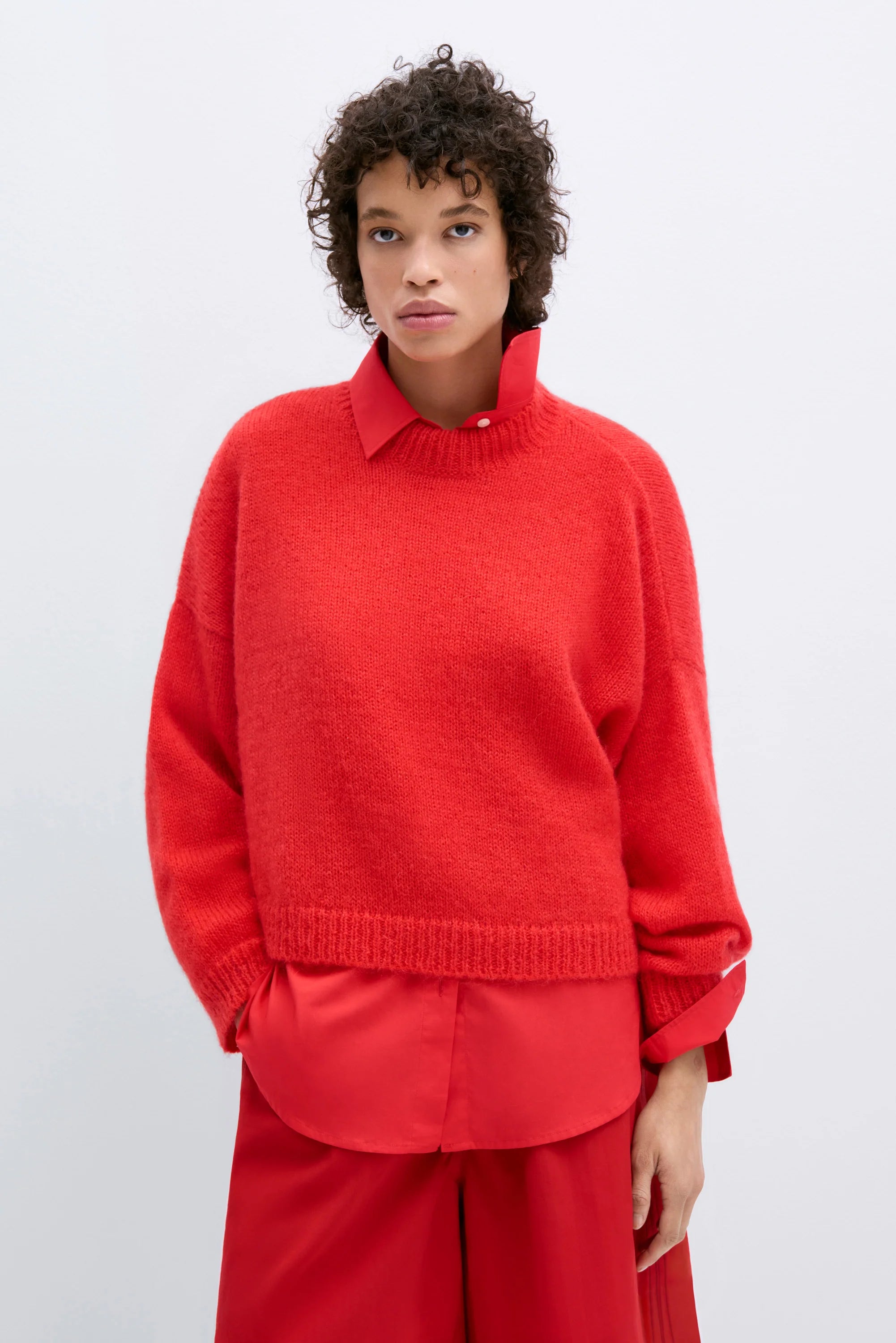 Cordera Mohair Sweater In Red