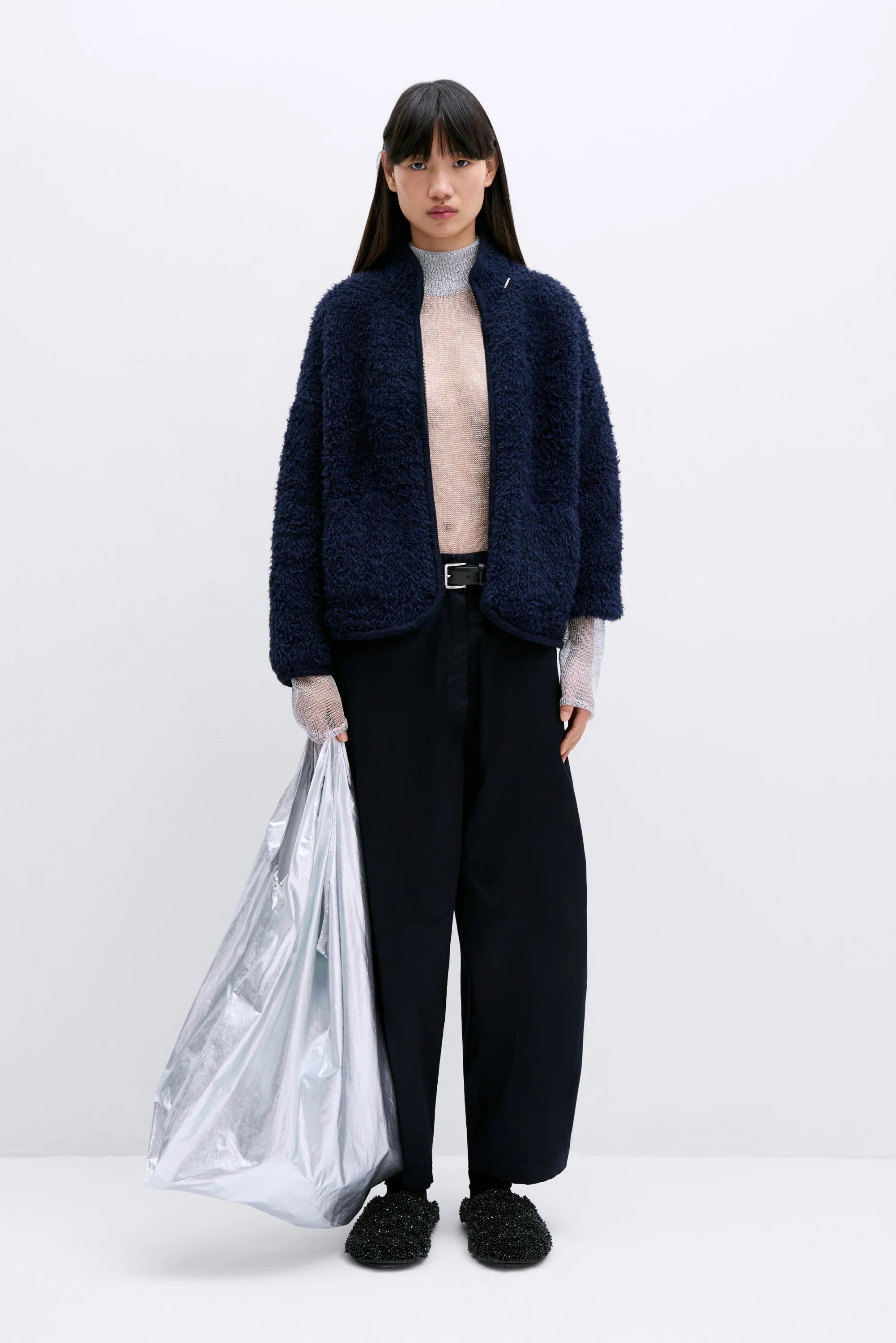 Cordera Teddy Jacket In Navy