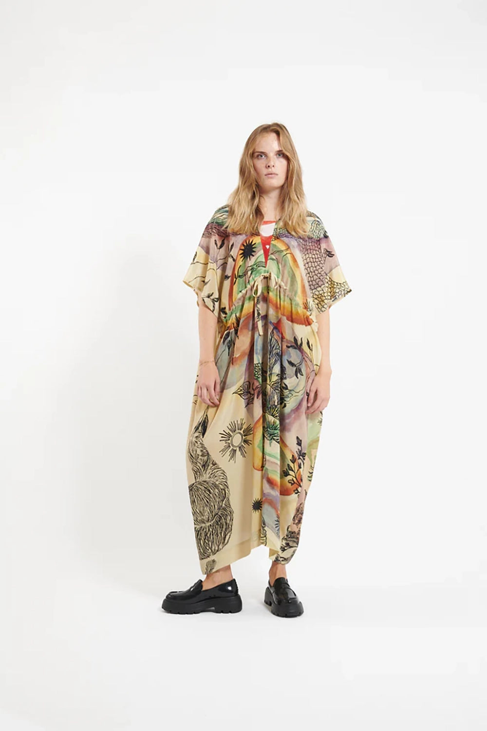 Anntian Dress In Organic Silk