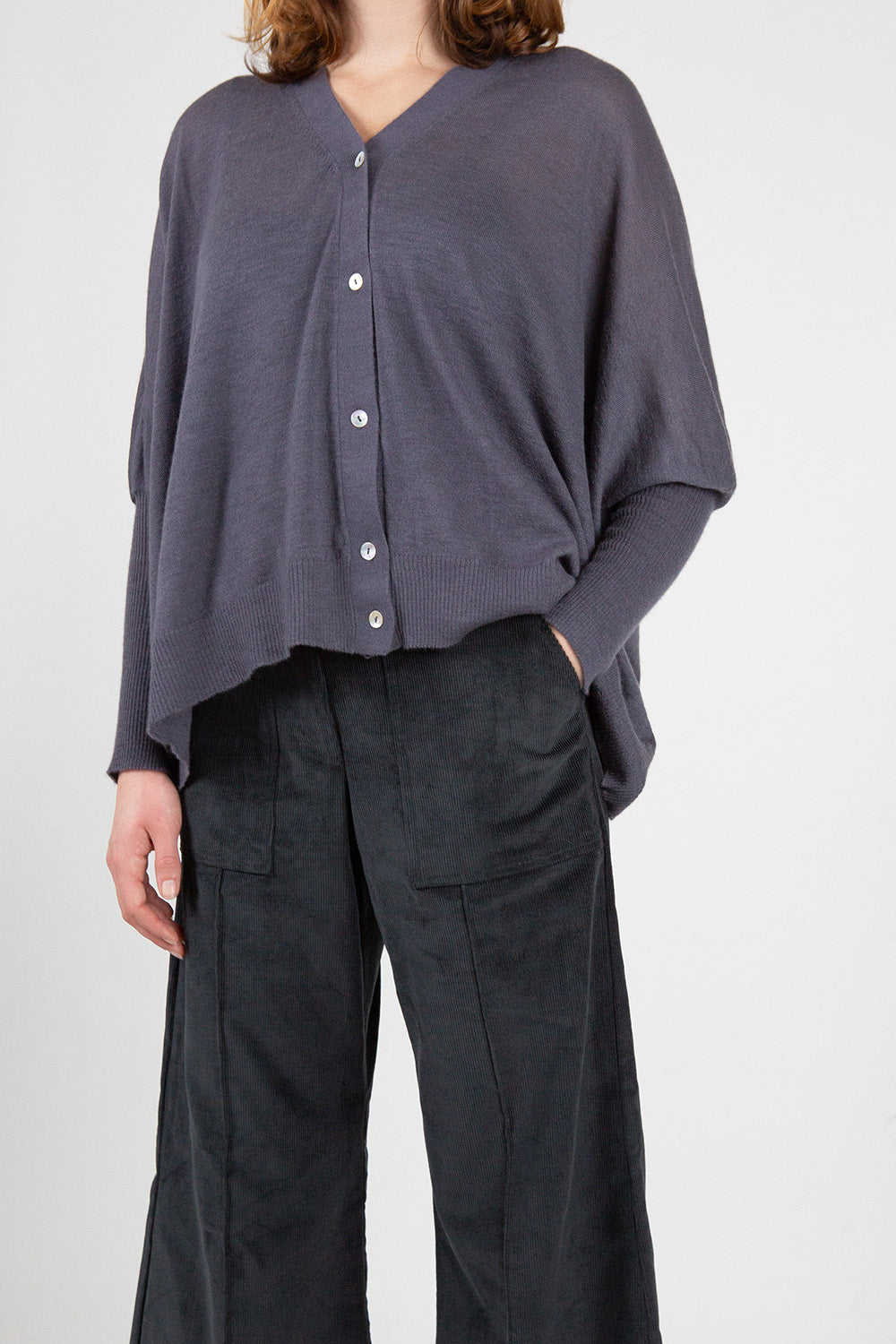 Darby Cotton Corduroy Pants In Slate