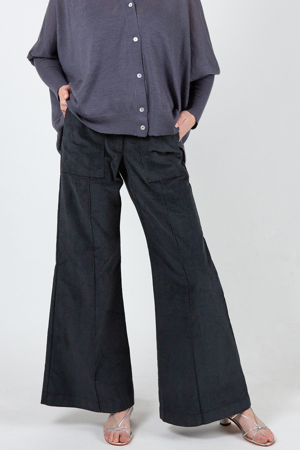 Darby Cotton Corduroy Pants In Slate