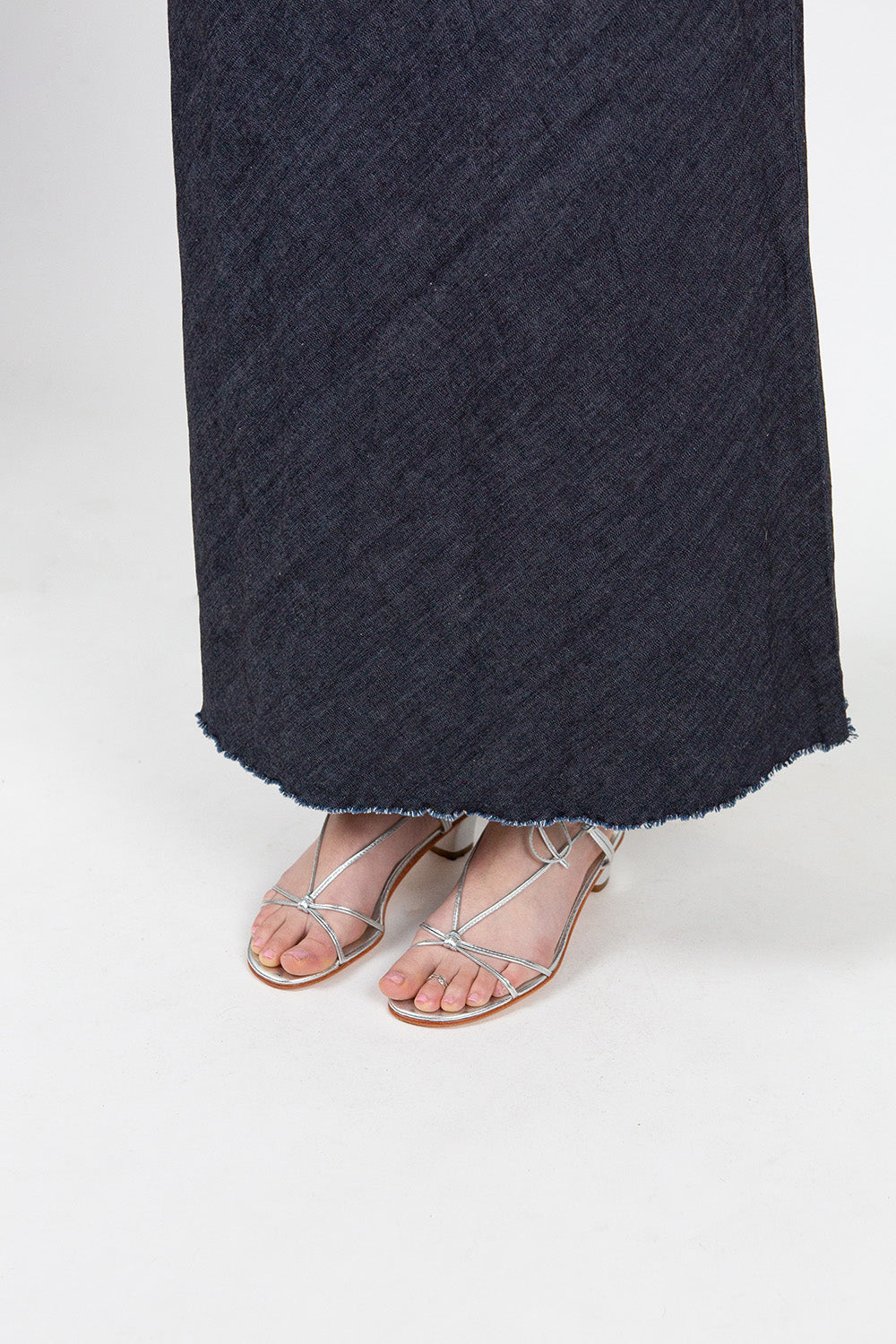 Isabelle Denim Skirt In Dark Indigo