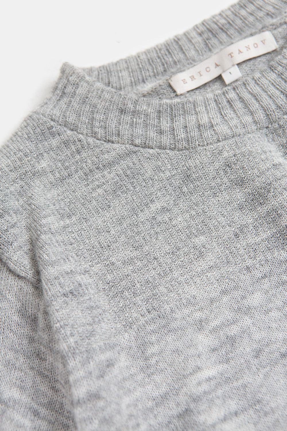 Isla Baby Alpaca Sweater In Light Grey