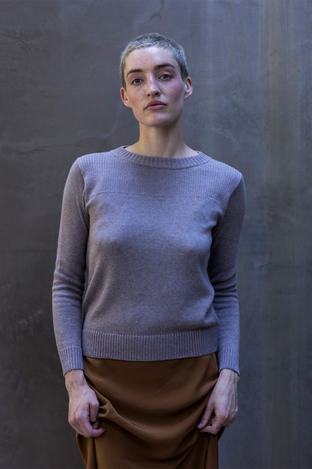 Isla Pima Cotton Sweater In Haze