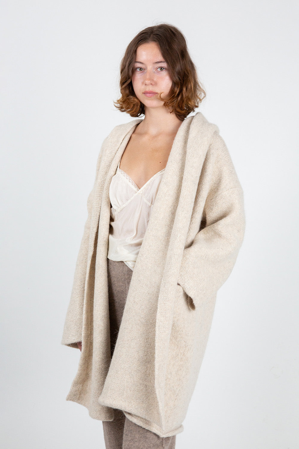 Lauren Manoogian Capote Coat In Ecru