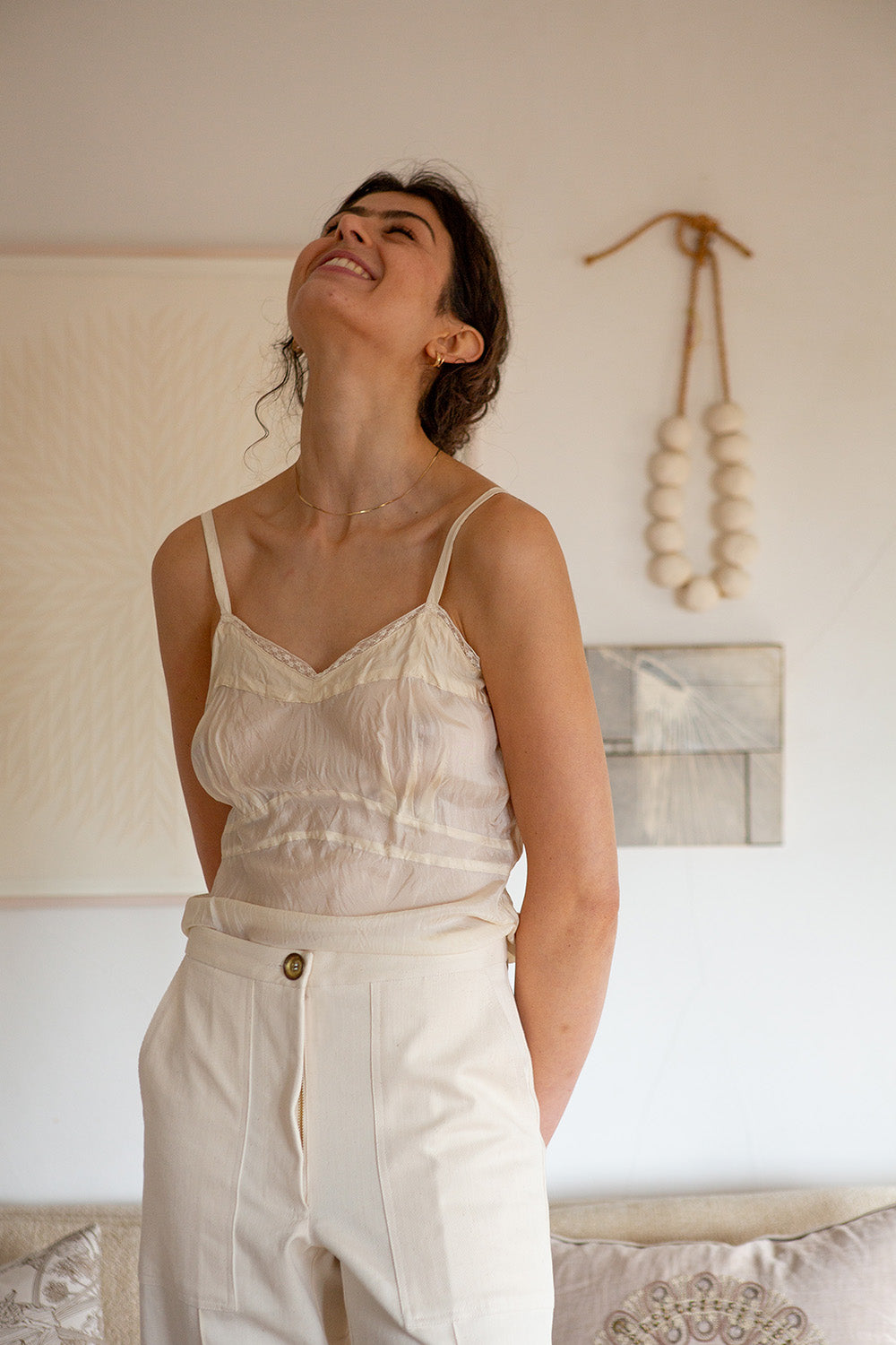 Lolita Silk Camisole in Ivory