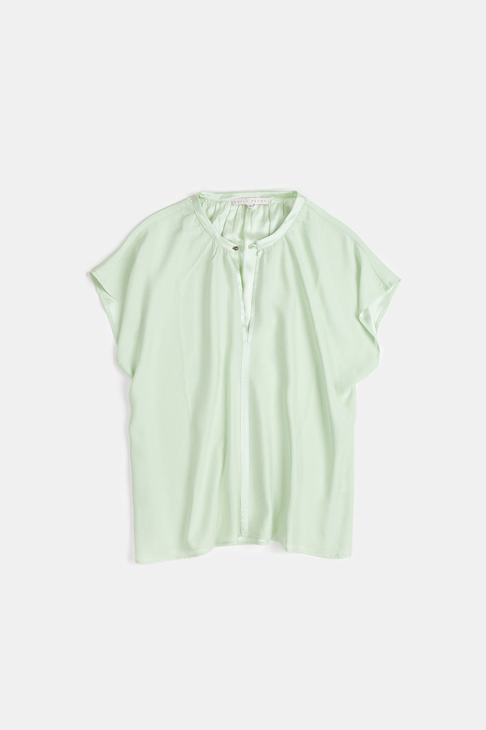 Patti Silk Charmeuse Blouse in Jade