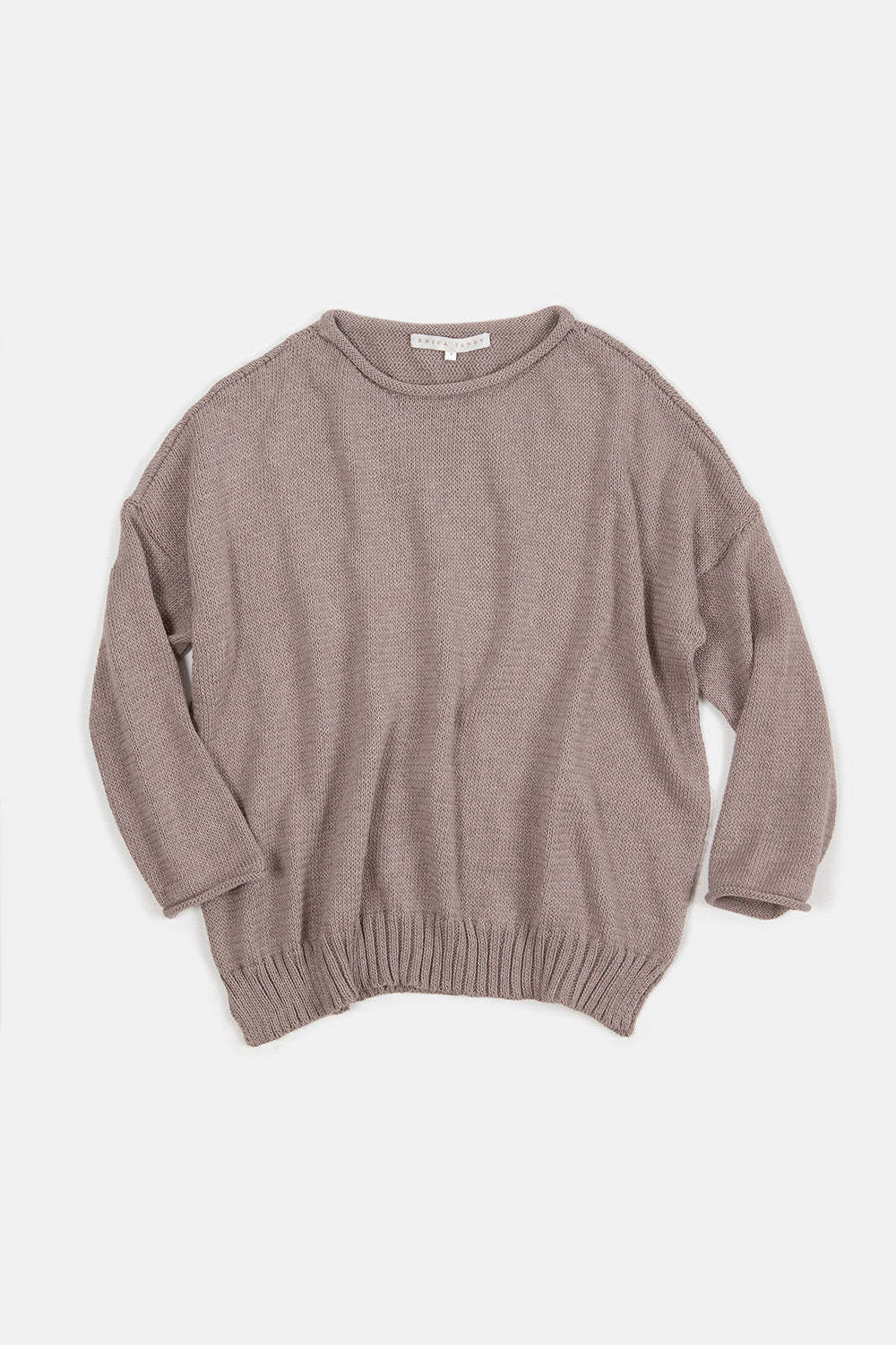 Cotton Rollneck Sweater in Doe