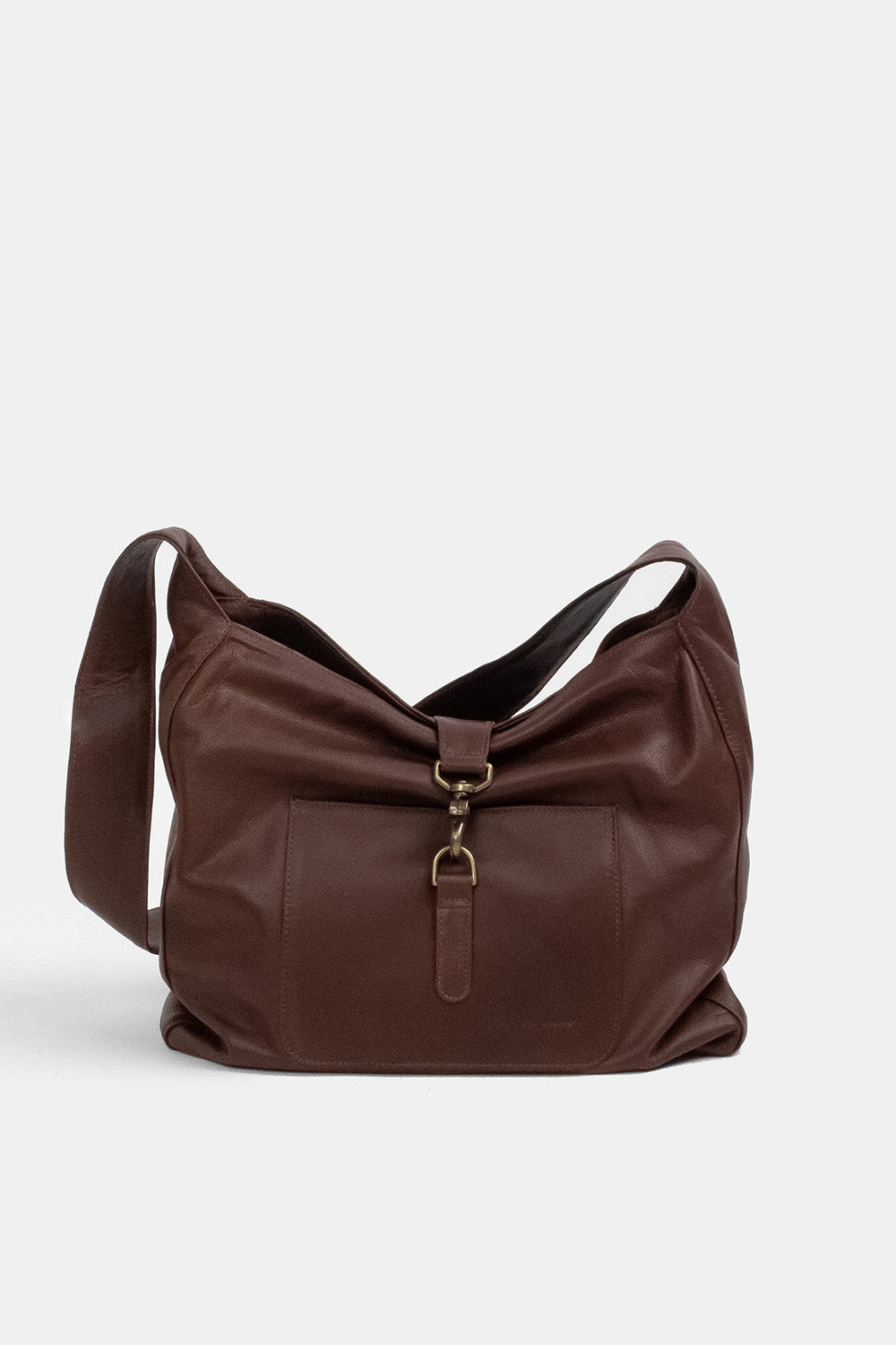 Emerson Satchel Bag in Chocolate