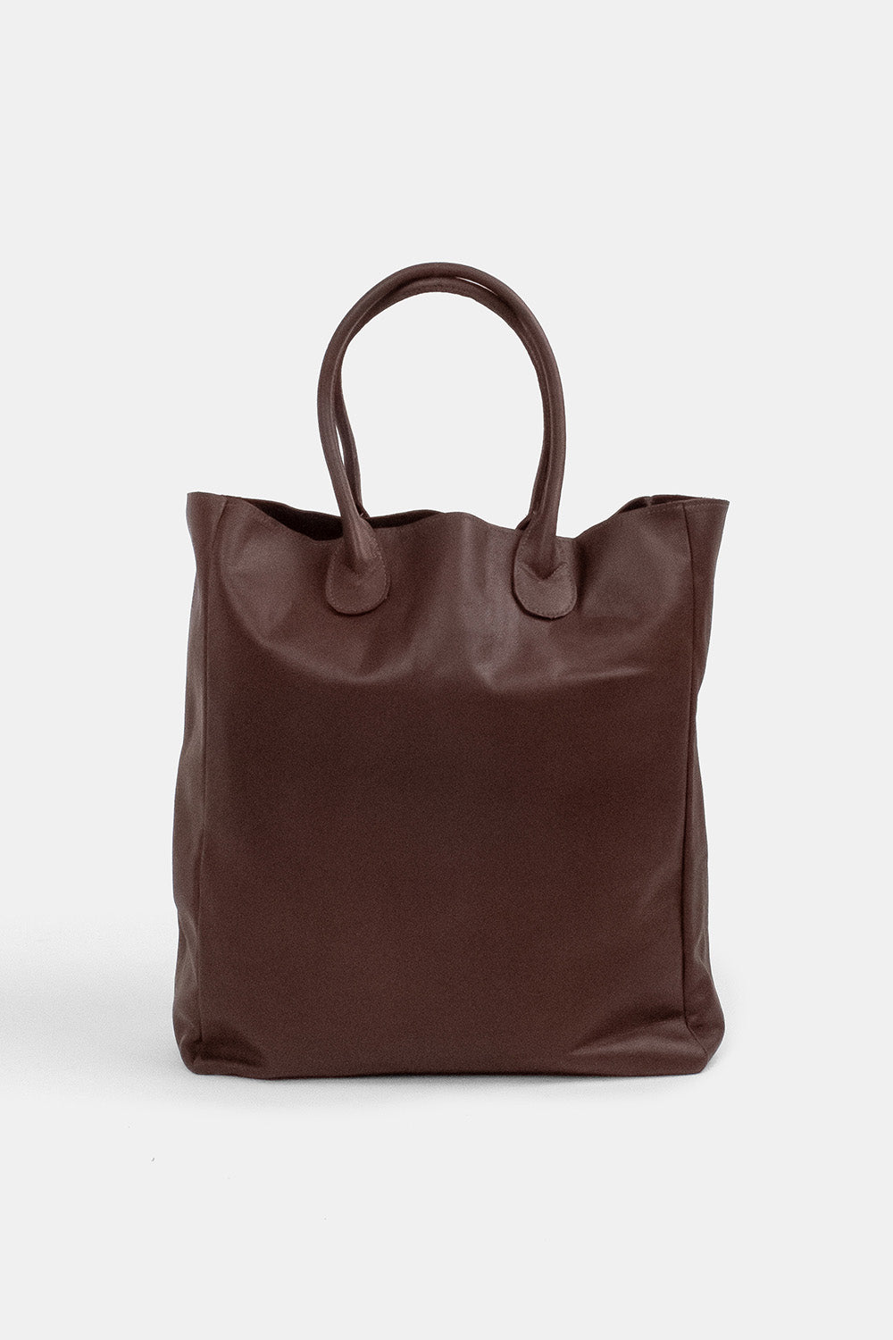 Eve Leather Tote in Chocolate