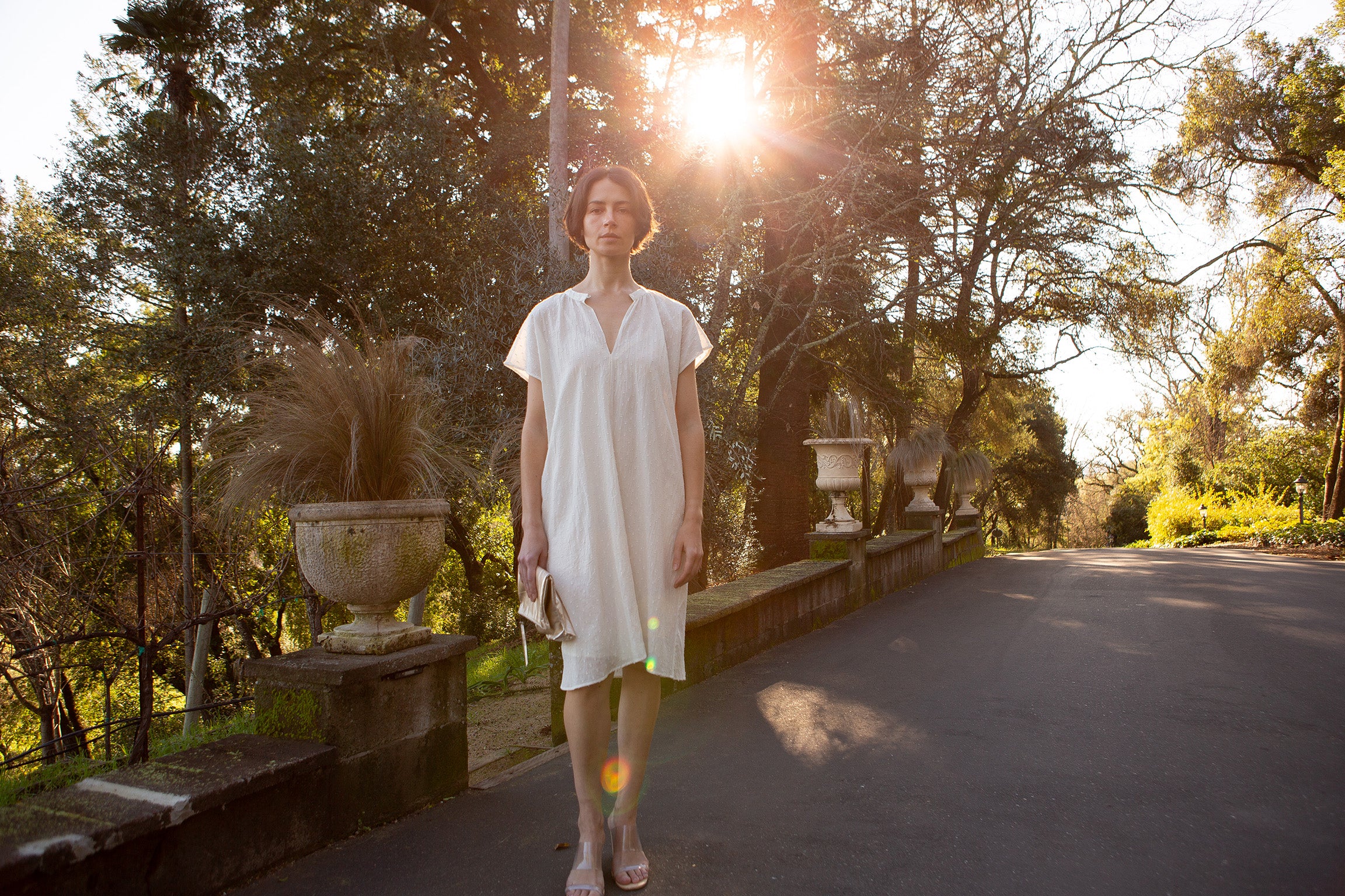 Erica tanov summer shop linen smock dress