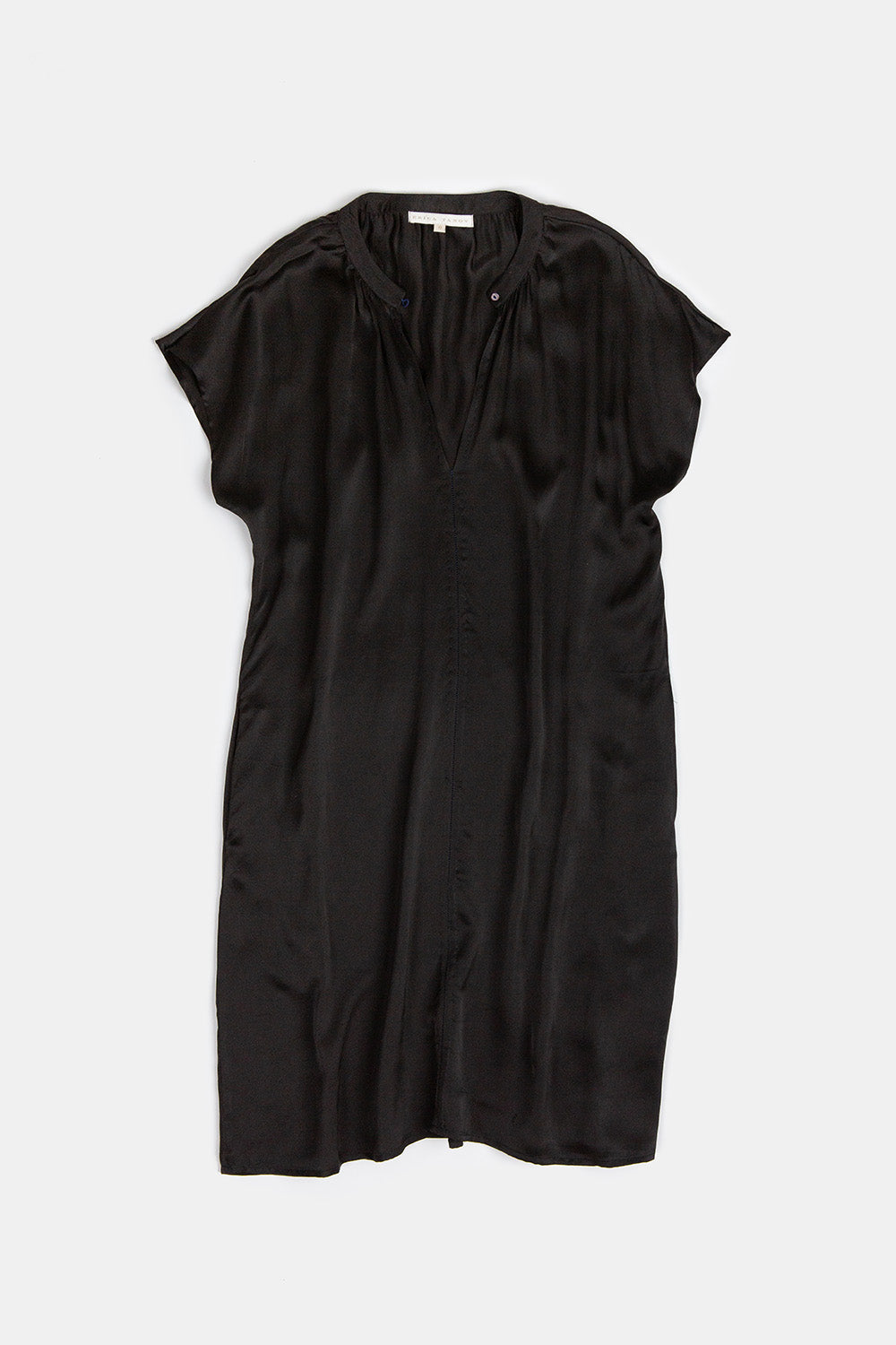 Suki Silk Charmeuse Dress in Black