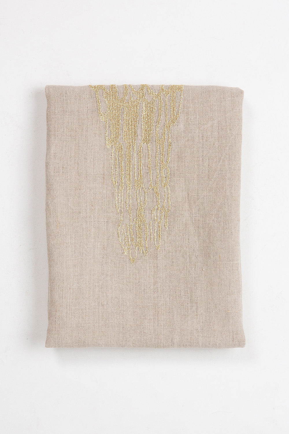 Linen Table Runner In Emily Payne 'Fleet' Embroidery