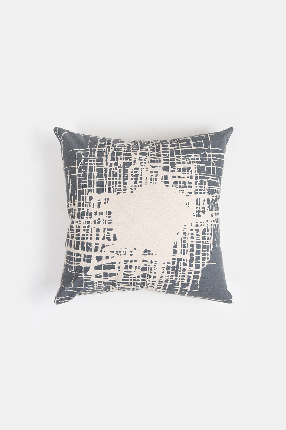 Cotton Throw Pillow In Emily Payne 'Blindspot Reverse'