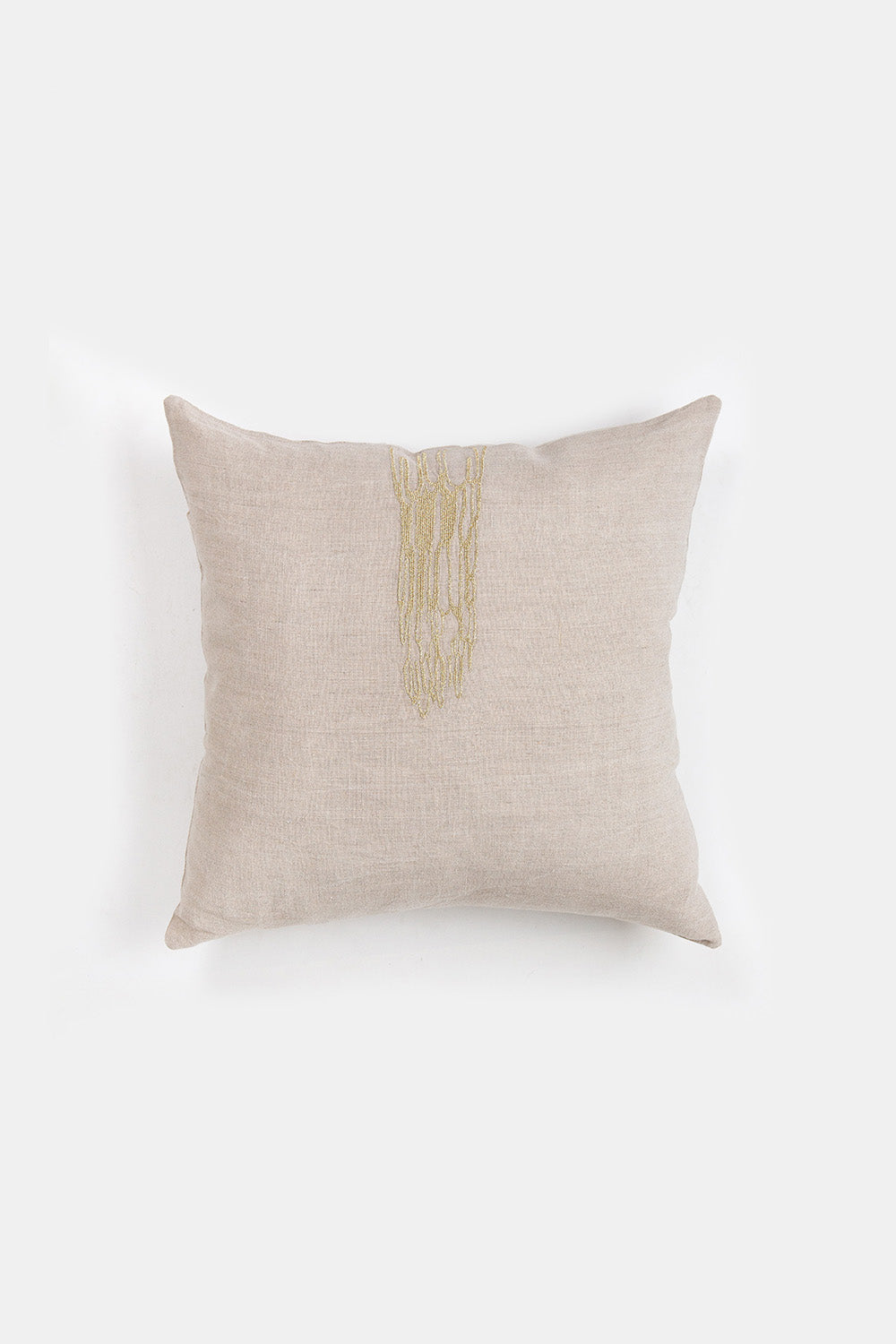 Linen Throw Pillow In Emily Payne 'Fleet' Embroidery