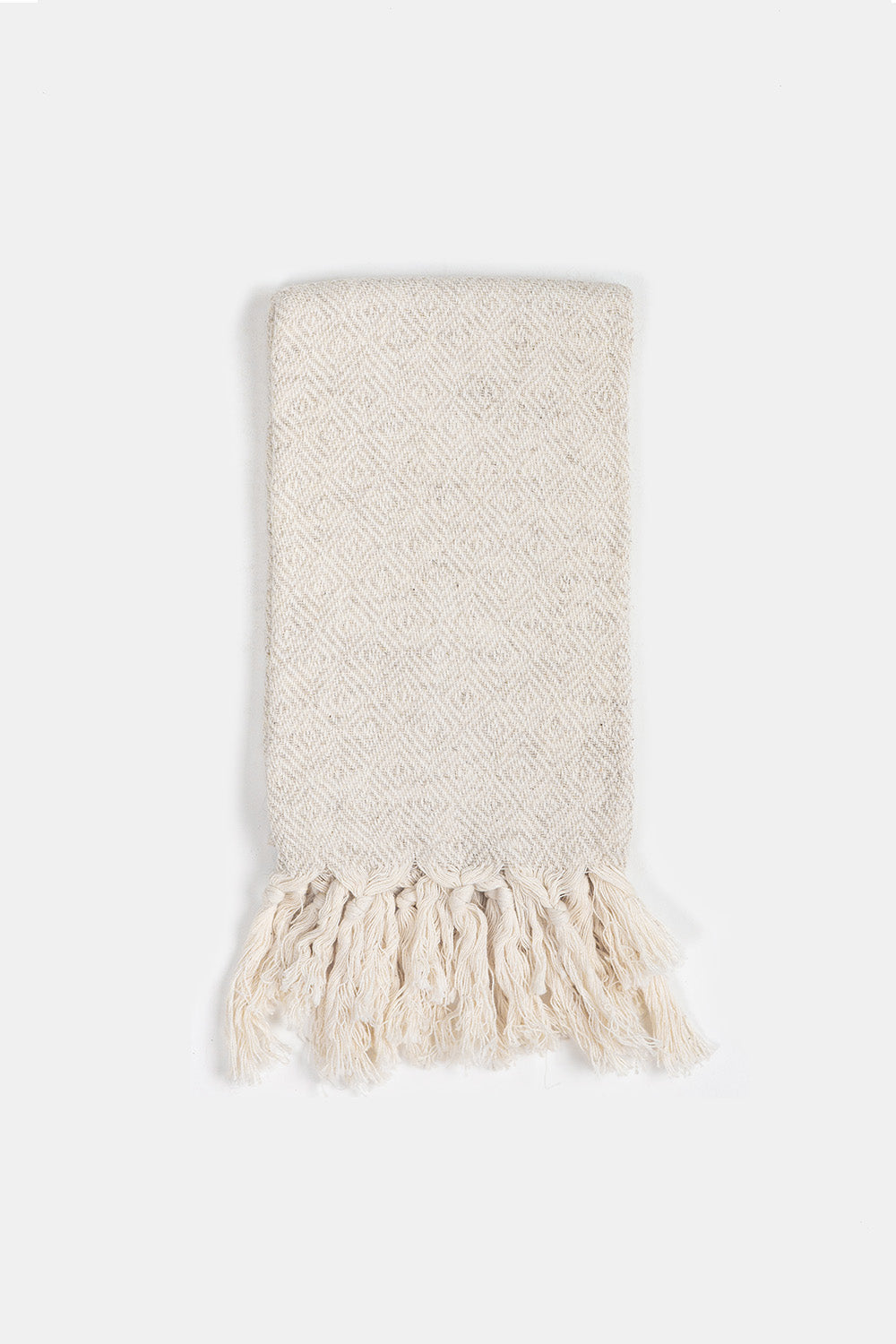 Cotton Linen Turkish Hand Towel in Bej Diamond