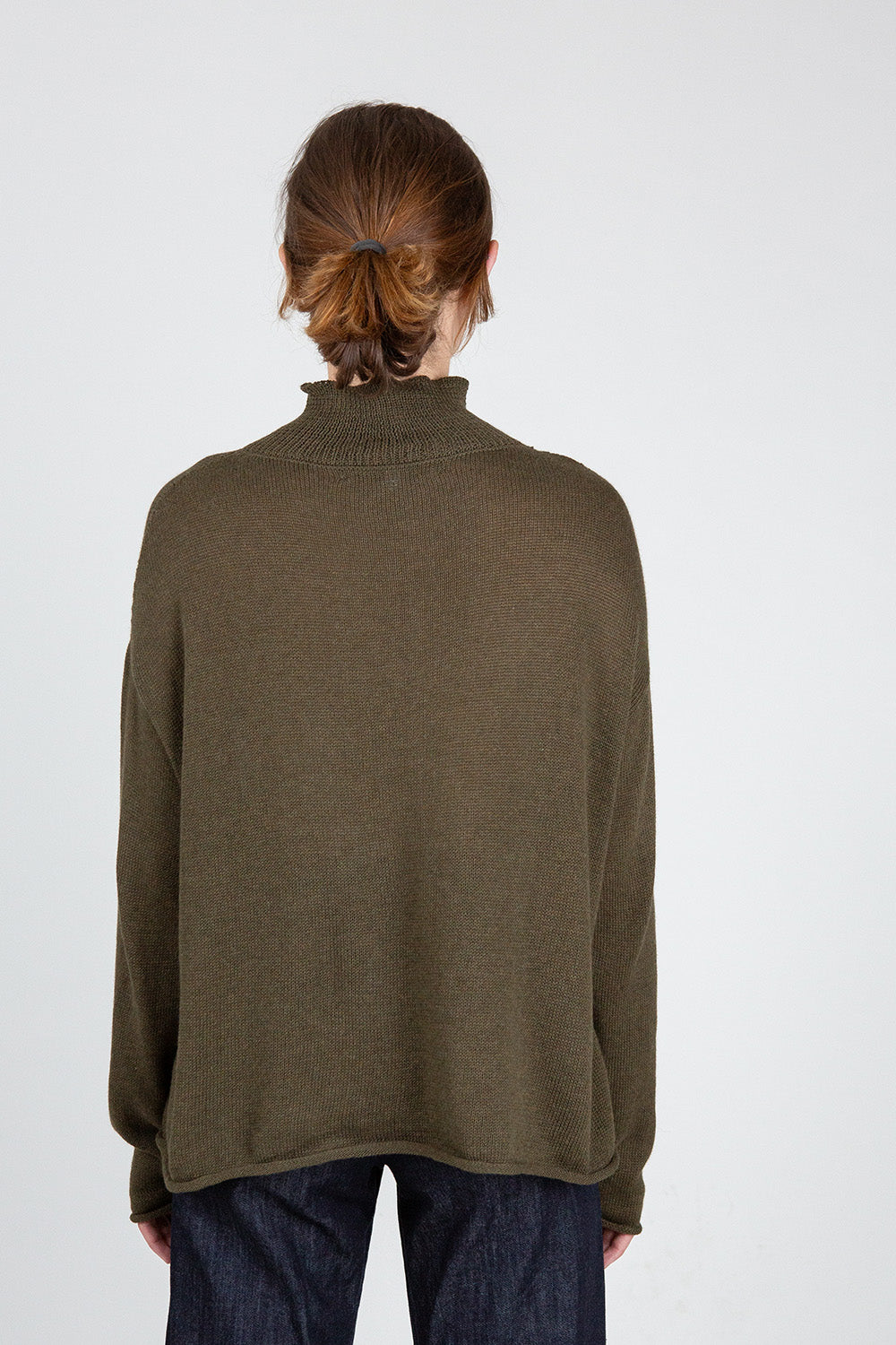 Matilda Pima Cotton Turtleneck In Bracken