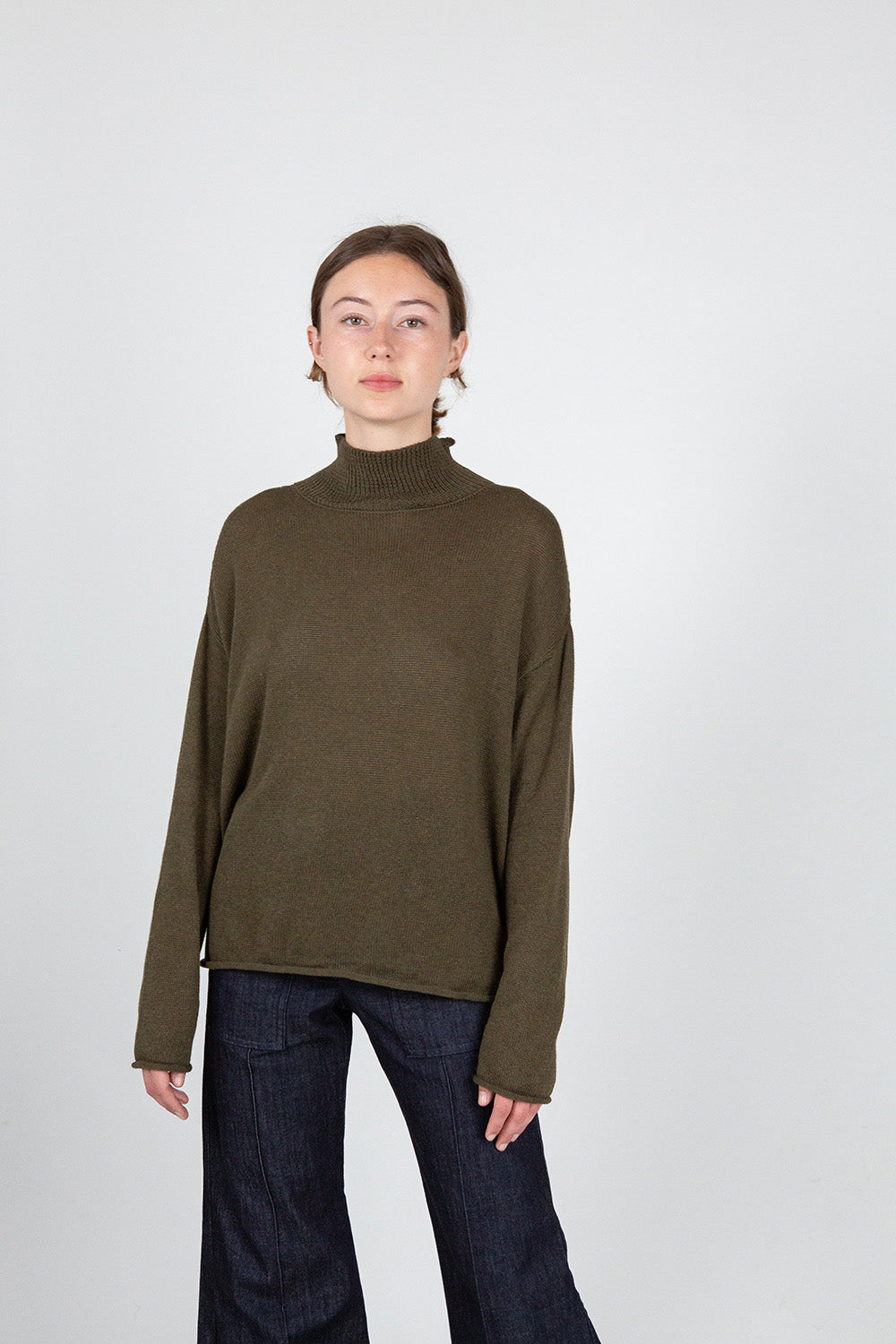 et Imports Matilda Pima Cotton Turtleneck in Bracken 2