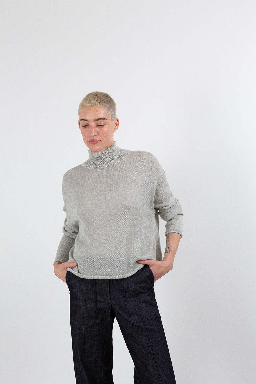 Light grey turtleneck best sale