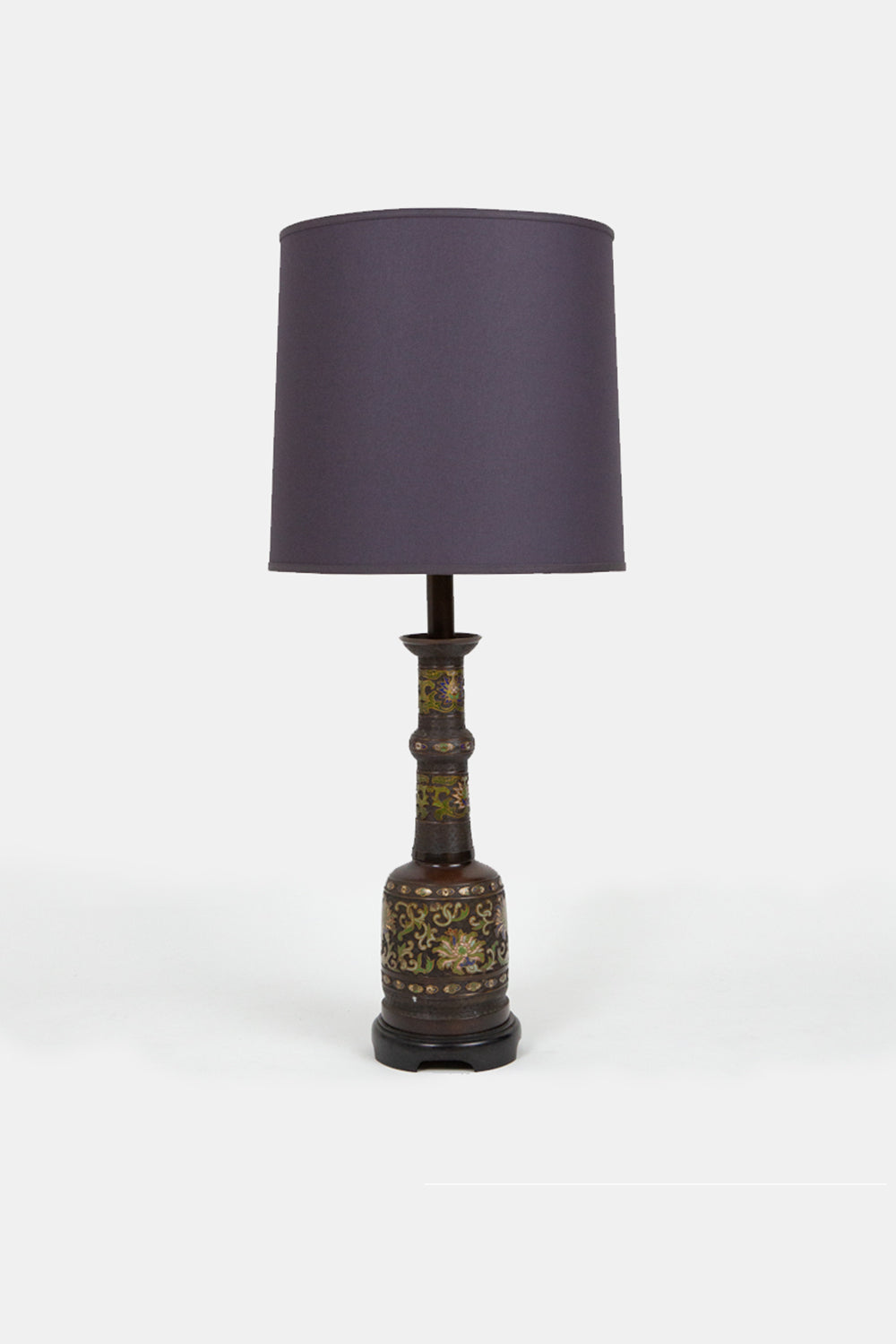 Antique Chinese Chinoserie Cloisonné Table Lamp