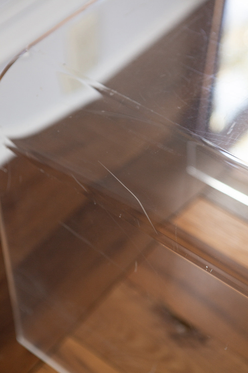 Modernist Lucite Side Table In The Manner Of Charles Hollis