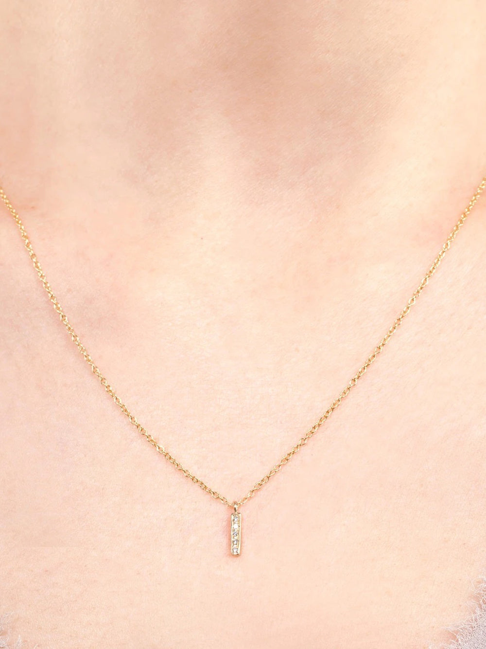 Satomi Kawakita Small Diamond Bar Necklace