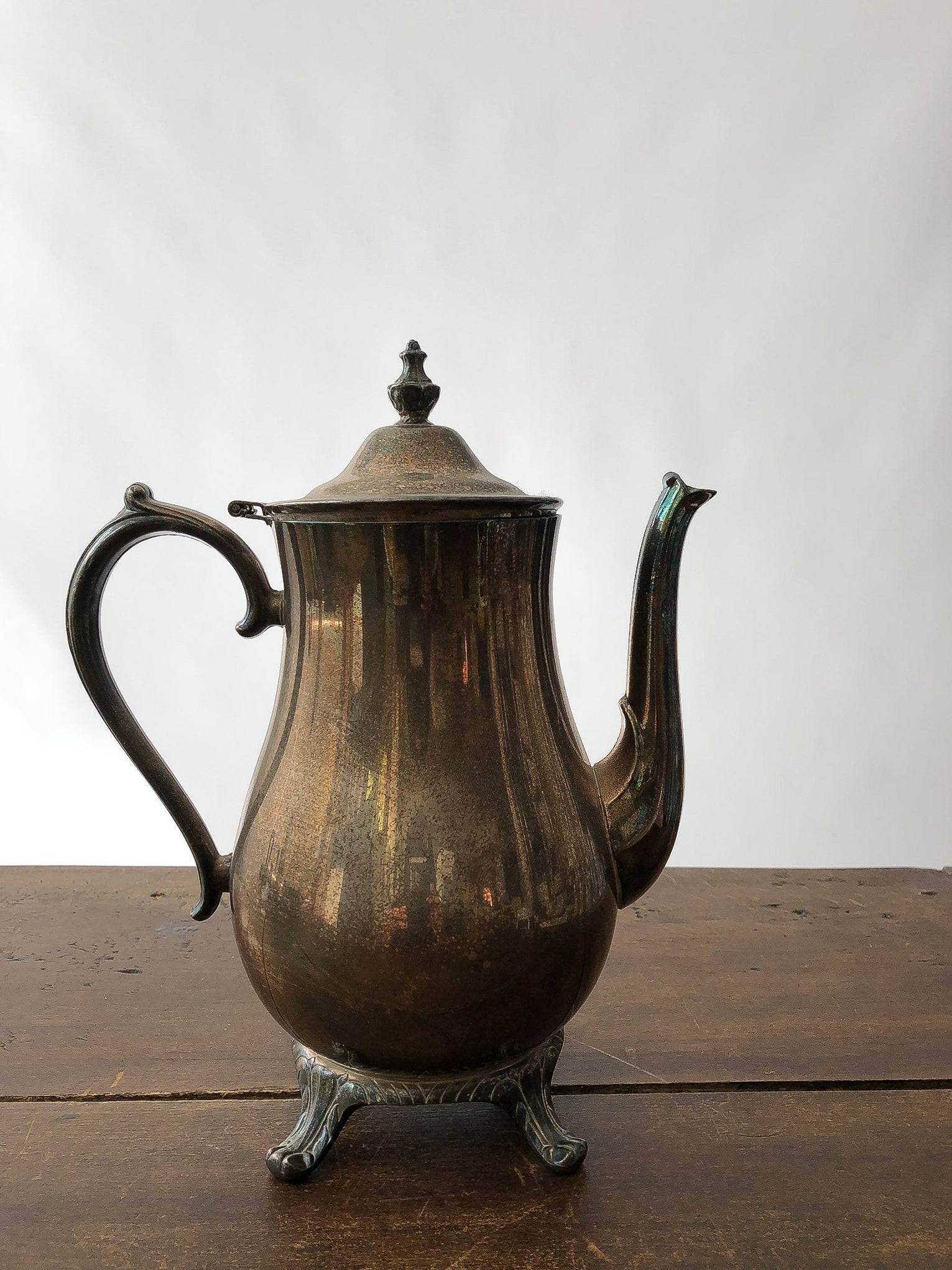 Vintage silver 2024 coffee pot