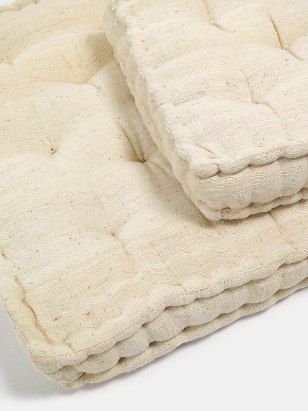 Erica Tanov | Khadi Cotton Hand Tufted Raw Floor Cushion