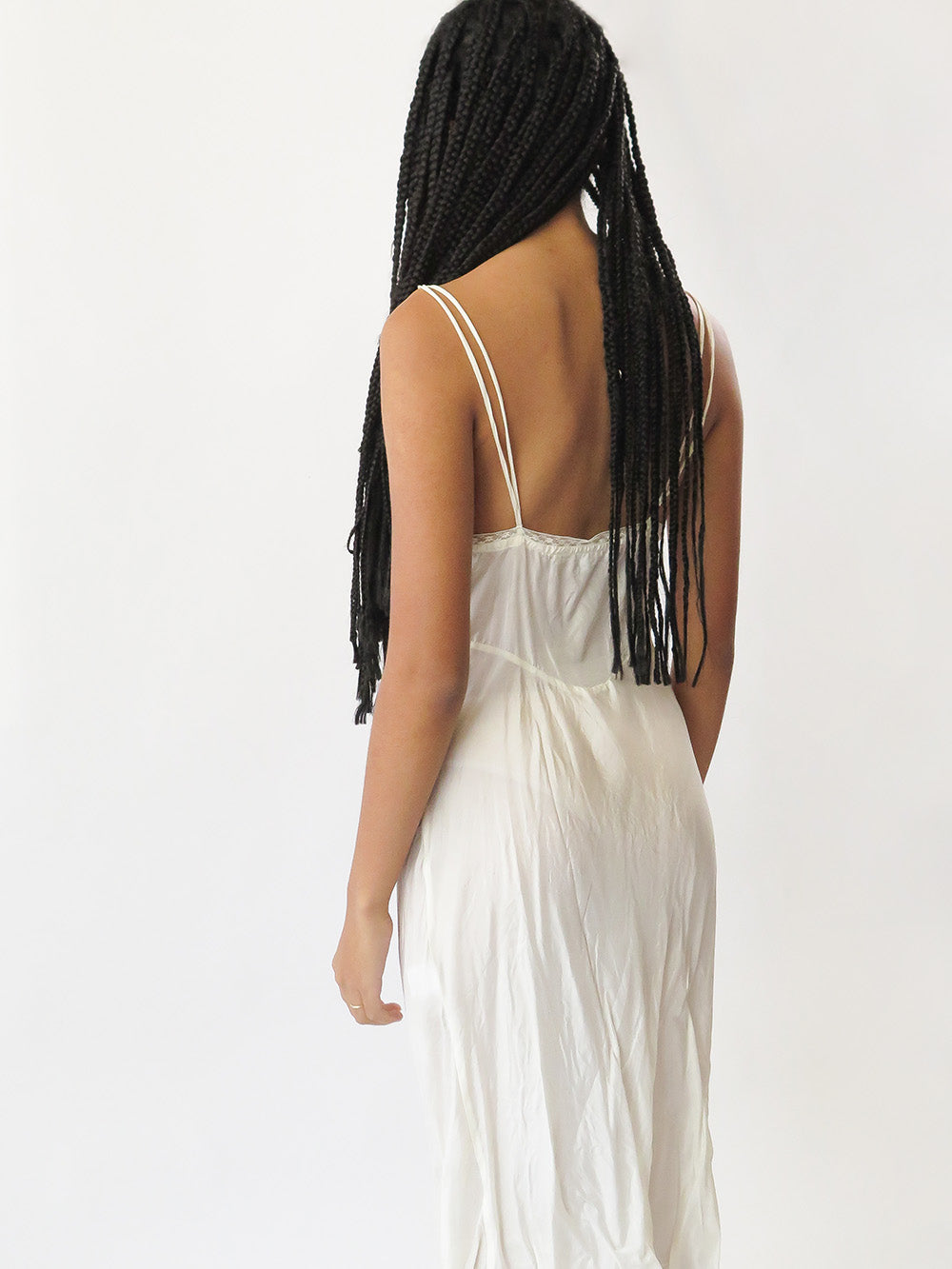 Erica Tanov  Maude Silk Slip Dress - Ivory