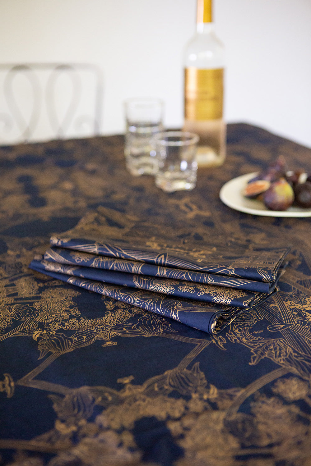 Botanicus Napkin Set in Navy/Gold