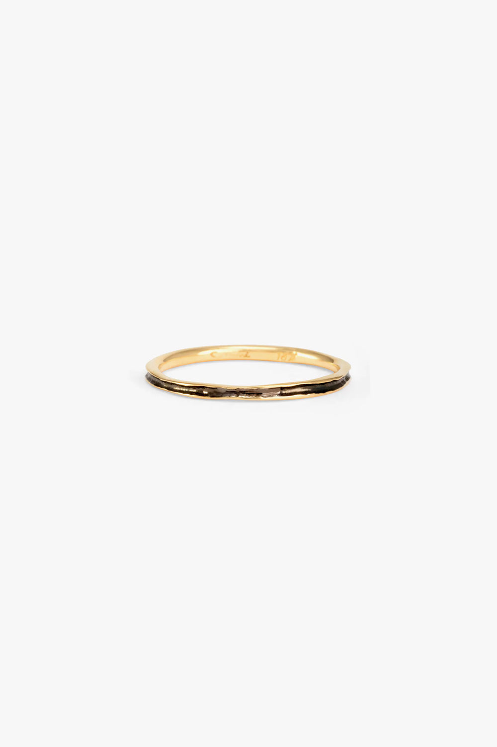 Satomi Kawakita 18k Gold And Black Rhodium Band